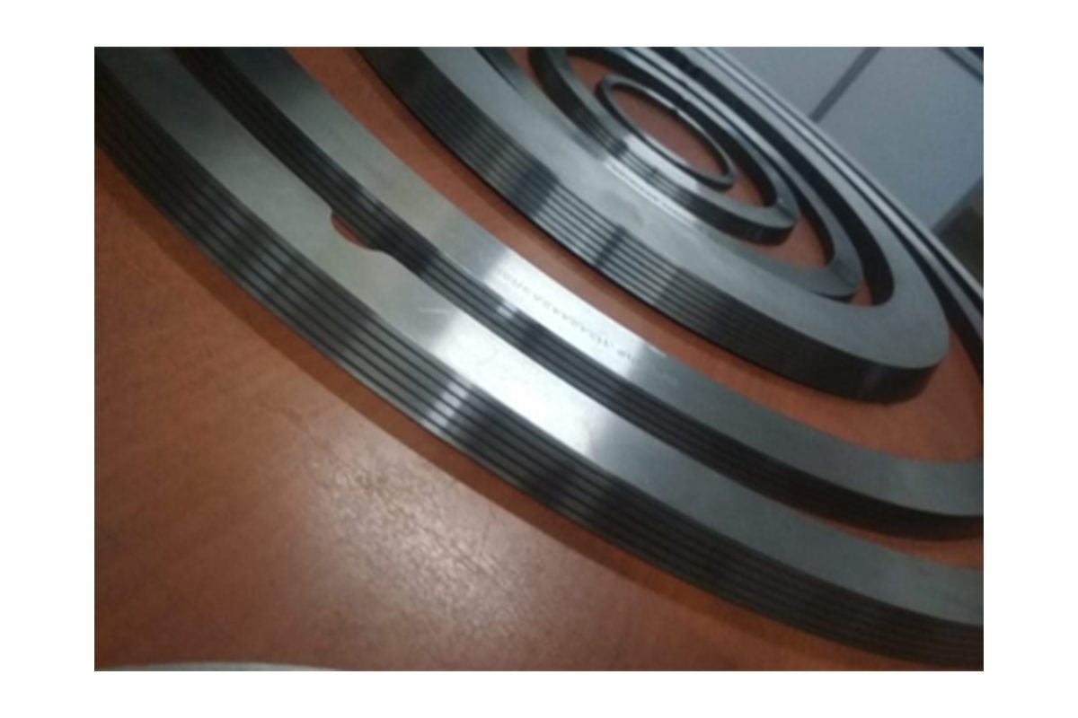 Close-up View of Laminated Seal Ring for Triple Offset Butterfly Valves