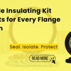 Yellow-themed ad for IGP Engineers featuring a black gasket, with text "Reliable Insulating Kit Gaskets for Every Flange System." Button reads "Read More.
