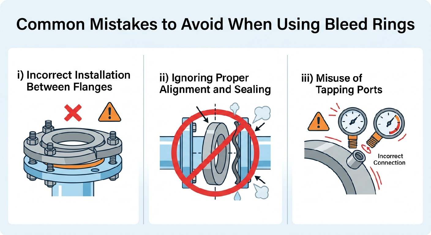 Bleed ring common mistakes