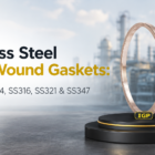Stainless steel spiral wound gasket (SS304, SS316, SS321, SS347) guide banner by IGP Engineers